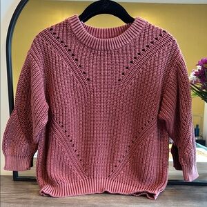 Marine Layer Pink/Mauve Crew Neck Sweater